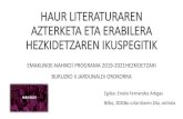 HAUR LITERATURAREN AZTERKETA ETA ERABILERA ......2020/01/24  · Maripertxenta (1980ko hamarkada) Antzinako Greziako ipuintxo bat gauero (2013) Corpusa 1980ko hamarkadakoak 70 liburu