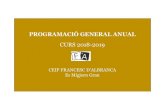 PROGRAMACIÓ GENERAL ANUAL CURS 2018-2019ceipfrancescdalbranca.es/images/documentscentre/... · 8 . 1 . 2 . Pro g ra m a de re u t i l i t z a c i ó de l l i b re s de t e x t i