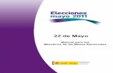 22 de Mayo - Inicioelecciones.mir.es/locales2011/almacen/pdf/Modelo 2...- Para ejercer el derecho a voto en las elecciones municipales, incluidas las elecciones a Cabildos, a Consejos