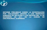 Presentación de PowerPoint · 2012. 1. 10. · Cuernavaca-Acapulco (Autopista del Sol). 3 . 4 I. HECHOS. ACCIONES 89 Entrevistas 48 Inspecciones oculares Solicitud de Medidas cautelares