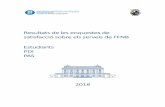 Resultats de les enquestes de satisfacció sobre els serveis de …...Enquestes de Satisfacció amb els Serveis de l’FNB ‐ 2018 Facultat de Nàutica de Barcelona 2/27 1. Dades