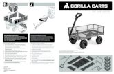 6 7 - Gorilla Carts · 2020. 1. 1. · THAN 30 PSI (2.07 BAR). 11. It is recommended that the cart be inspected for damage before each use. 12. KEEP THESE INSTRUCTIONS FOR FURTHER
