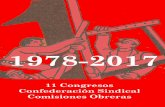 I CONGRESO CONFEDERALdocpublicos.ccoo.es/cendoc/DossierCongresosCSCCOO.pdf · Presentación Entre los días 29 de junio y 1 de julio de 2017 se celebrará en Madrid el 11º Congreso