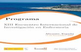 Información de interésencuentros.isciii.es/alicante2009/es/docs/programa_es.pdf · Directora de la Escuela Universitaria de Enfermería. Universidad de Alicante LORETO MACIÁ SOLER