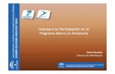 Impulso a la Participación en el Programa Marco en Andalucía Presentacion Carlos... · Impulso a la participación de entidades andaluzas en los Programas Marco y otros programas
