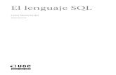 El lenguaje SQL - dataprix.net · © FUOC • P06/M2109/02149 El lenguaje SQL 4. Sublenguajes especializados.....51 4.1. SQL hospedado.....51