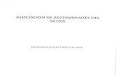 KM C754e-20190905193412 - Navarra · Las Cuentas Anuales adjuntas han sido obtenidas a partir de los registros contables de ASOCIACION DE RESTAURANTES DEL REYNO, siguiendo la normativa