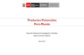 Productos Potenciales Perú-Mundo · Ránking 2016 Descripción 2012 2013 2014 2015 2016 Crec % 2012-2016 Flujo Var % 2015-2016 Participación 2016 % Participaciónde las Exportaciones