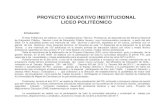 PROYECTO EDUCATIVO INSTITUCIONAL LICEO POLITÉCNICOpolitecnicovallenar.cl/portalweb/wp-content/uploads/2019/06/PEI-201… · PROYECTO EDUCATIVO INSTITUCIONAL LICEO POLITÉCNICO Introducción: