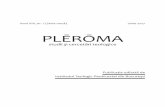 PLĒRŌMA - livrepository.liverpool.ac.uklivrepository.liverpool.ac.uk/3017834/1/PLEROMA XIX Nr 1 - Iunie 201… · 3 Cuprins / Contents Editorial 5 Articole / Articles Prof. univ.