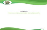 TEMARIO PARA LOS EXAMENES DE ADMISIÓNcampus.unamad.edu.pe:121/assets/files/TEMARIO.pdf · CONTEO DE FIGURAS Conteo de segmentos, conteo de triángulos, conteo de sectores circulares,