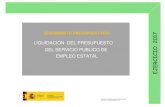 SEGUIMIENTO PRESUPUESTARIO 2017 - SEPE€¦ · emprendedora de los trabajadores autónomos beneficiarios de la protección por cese de actividad. Territorio no transferido: Ceuta