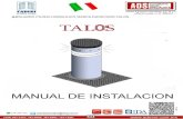 DE INSTALAC… · La serie TALOS se destaca en las siguientes versiones en base a la altura, el espesor de la columna y la restricción de la columna (las iniciales HRC identifica
