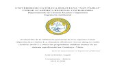Mollesnejta · UNIVERSIDAD CATÓLICA BOLIVIANA “SAN PABLO” UNIDAD ACADÉMICA REGIONAL COCHABAMBA Departamento de Ciencias Exactas e Ingeniería Ingeniería Ambiental Evaluación