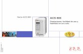 fiabilidad en uno solo. - Servelec Ltda es un ACS800.pdf · Convertidor fácilmente extraíble y reinsertable Ruedas debajo la unidad No es necesario desconectar los cables de potencia