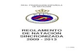 €¦ · Reglamento Natación Sincronizada 2009-2013 1 Tabla de contenido ÍNDICE
