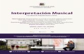 Interpretación Musical · Interpretación Musical Título Profesional: Intérprete Musical, con mención en uno de los siguientes instrumentos: Violín - Viola - Violoncello - Contrabajo