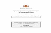Informe de accidente marítimo - mitma.gob.es€¦ · Ministerio de Fomento DIRECCIÓN GENERAL DE LA MARINA MERCANTE Comisión Permanente de Investigación de Siniestros Marítimos