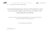 V.- Informe del Rector - Jaliscotransparencia.info.jalisco.gob.mx/sites/default/files/informe mayo... · V.- Informe del Rector UNIVERSIDAD POLITECNICA DE LA ZONA METROPOLITANA DE