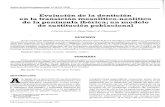 Evolución de la dentición en la transición :mesolítico-neolítico de la … · 2013. 9. 11. · Anales de Odontoestomatologia, 3,ll6-121 (1997) Evolución de la dentición en