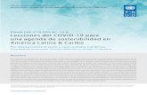 Lecciones del Covid-19 para una agenda de sostenibilidad ... Papers...Lecciones del COVID -19 para una agenda de sostenibilidad en América Latina & Caribe Por Diana Carolina León