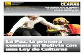 La Paz, la primera una Ley de Culturasamn.bo/pdf/las_cosas_claras_122.pdf · Alicia en el País de las Maravi-llas también aparece, es descu-bierta por la tropa de cartas, que se