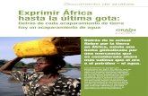 Documento de análisis Exprimir África hasta la última gota€¦ · Documento de análisis Junio 2012 Los alimentos no pueden ser producidos sin agua. En África, uno de cada tres
