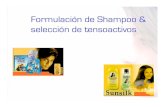 Formulación de Shampoo & selección de tensoactivosdepa.fquim.unam.mx/amyd//archivero/ShampooPres_4756.pdfMejora la espuma de una formulación (espesante de la formulación), haciéndola