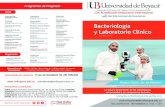 Bacteriología y Laboratorio Clínico · 2018. 11. 1. · y procedimientos en gestión y aseguramiento de la calidad inheren-tes al laboratorio clínico y microbiológico. Perfil