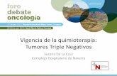 Vigencia de la quimioterapia: Tumores Triple Negativos · 2018. 7. 4. · Untch M et al. TECHNO trial. SABCS 2010, abstract P1-11-03. 6.- Hennessy BT et al. JCO. 2005; 23(36): 9304-11.
