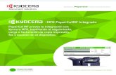 PaperCut MF provee la integración con Kyocera MFD ...abeltrancopiadora.com/documentos/ecoprintq_kyocera_sp.pdfel uso/cantidad de copias/escaneo y fax. ... clic en un botón para el