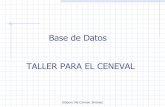 Base de Datos TALLER PARA EL CENEVALs65ff6cfc65a08f6d.jimcontent.com/download/version/1410998237/… · TALLER PARA EL CENEVAL. Elaboro Ma Carmen Jiménez 1. Modelado y diseño. Conceptos