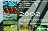 Instituto de Ciencia de Materiales de Madrid · 2008. 7. 7. · Materiales Magnetorresistivos 81 Materiales Opticos 87 Materiales Oxidos 93 Materiales Porosos y Moleculares 97 Mecánica