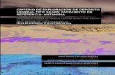 New CRITERIO DE EXPLORACIoN DE DEPoSITO MINERAL TIPO … · 2020. 1. 11. · a brechas hidrotermales controladas estructuralmente. Es notoria la ocurrencia de mineralización de carácter