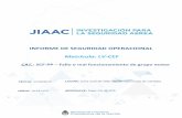 INFORME DE SEGURIDAD OPERACIONAL · De conformidad con el Anexo 13 (Investigación de accidentes e incidentes) al Convenio sobre Aviación Civil Internacional, ratificado por Ley