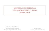 MANUAL DE URGENCIAS DEL LABORATORIO CLÍNICO AEBM …alcoy.san.gva.es/laboratorio/web/SESION CLINICA MANUAL URGENCIAS.pdfNUEVOS PARÁMETROS EN HEMATIMETRÍA AUTOMATIZADA. Analizador