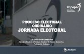 PROCESO ELECTORAL ORDINARIO JORNADA ELECTORALimpepac.mx/wp-content/uploads/2016/11/17-11-16... · La jornada electoral es el momento cúspide de un proceso electoral JORNADA ELECTORAL