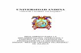 UNIVERSIDAD ANDINAplanificacion.uancv.edu.pe/wp-content/uploads/2017/01/RE...UNIVERSIDAD ANDINA “NÉSTOR CÁCERES VELÁSQUEZ” REGLAMENTO PARA LA IMPLEMENTACIÓN, OPERACIÓN Y CONTROL