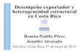 Desempeño exportador y heterogeneidad estructural en Costa ......Fuente: Elaboración propia sobre la base de datos de PROCOMER. Estados Unidos 3.068 51,6 Estados Unidos 4.288 37,8