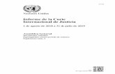 Informe de la Corte Internacional de Justicia2. La Corte también emitió su opinión consultiva sobre las Consecuencias jurídicas de la separación de las Islas Chagos de Mauricio