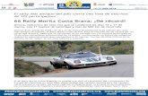 66 Rally Moritz Costa Brava: ¡De récord! · La inscripción de equipos europeos es una constante característica de la prueba, fru-to de su internacionalidad y de la gran aceptación