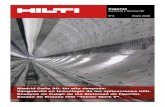 Hilti Ingenia n04 enero 08 · de las ménsulas que sirven de apoyo a la plataforma de rodadura y la conexión de la losa superior del falso techo a las dovelas prefabricadas del túnel