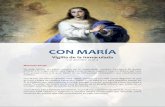 | Delegación de Liturgia de la Archidiócesis de Toledo - CON MARÍA · VIGILIA DE LA INMACULADA 2019 Delegación diocesana de Liturgia. Toledo 1 CON MARÍA Vigilia de la Inmaculada