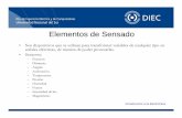 Elementos de Elementos de SensadoSensadolcr.uns.edu.ar/electronica/introducc_electr/2010/clases/sensores.pdf · Parámetros • Exactitud: es la máxima diferencia entre el valor