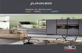 MANUAL DE VENTAS 2021...JUNKER Manual de ventas 2021 52011 2021 AÑOS 90 Unos 130 años después de su fundación, Junker y Ruh ofrece una amplia y atractiva gama de aparatos integrables