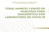 TOMA, MANEJO Y ENVÍO DE MUESTRAS PARA DIAGNÓSTICO …educacionensalud.imss.gob.mx/es/system/files/3.- Diagnóstico-por... · ciudad de méxico, 20 de marzo de 2020 toma, manejo