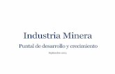 Industria Mineraarchivos.diputados.gob.mx/Comisiones_LXII/Hacienda/P/...El total carga tributaria es de $64 mil millones de pesos. El pago de la minería representó casi 9% del ISR
