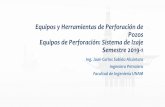 Presentación de PowerPoint - UNAM · 2018. 8. 27. · •Cable de Perforación: Es fácil comprender que el cable de perforación es el alma del sistema de Izaje, no importa si se