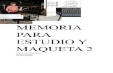 MEMORIA PARA ESTUDIO Y MAQUETA 2 - WordPress.com...Esta es la memoria de la grabación que se realizó los días 29/01/2014 y el 05/02/2014 en el Estudio 2 del IES Puerta Bonita por