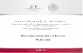 Declaración Patrimonial y de Intereses Modificaciónhuiloapan.gob.mx/uploads/transparencia/2c044782054ae39... · 2020. 7. 31. · La declaración de modificación de situación patrimonial